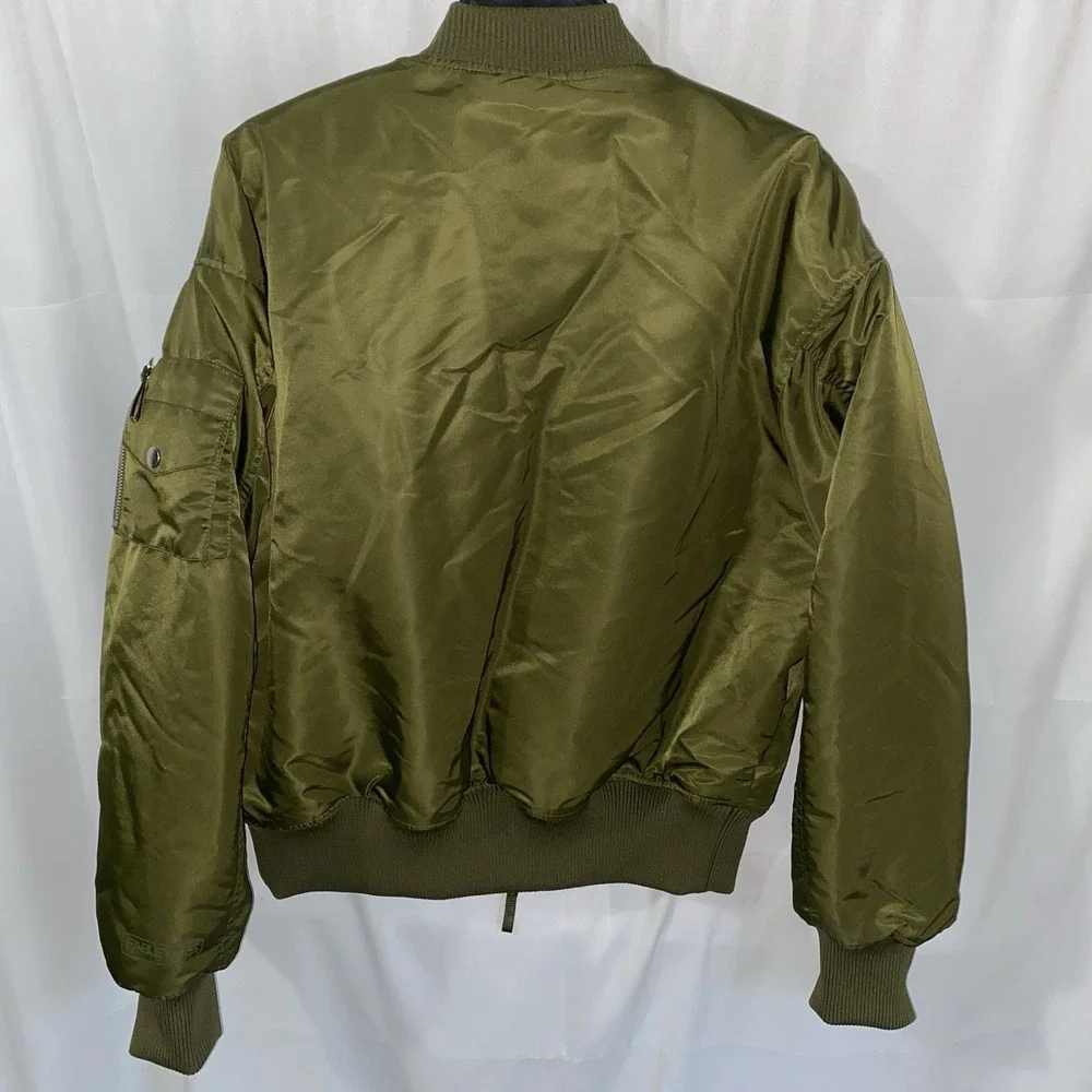 NWT Fabletics Iconic Bomber Jacket‎ Women's Medium In Dark Moss